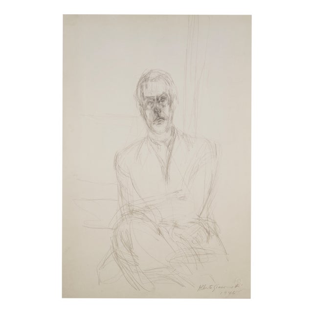 Alberto Giacometti, Portrait of Diego, 1963, Original Lithograph For Sale