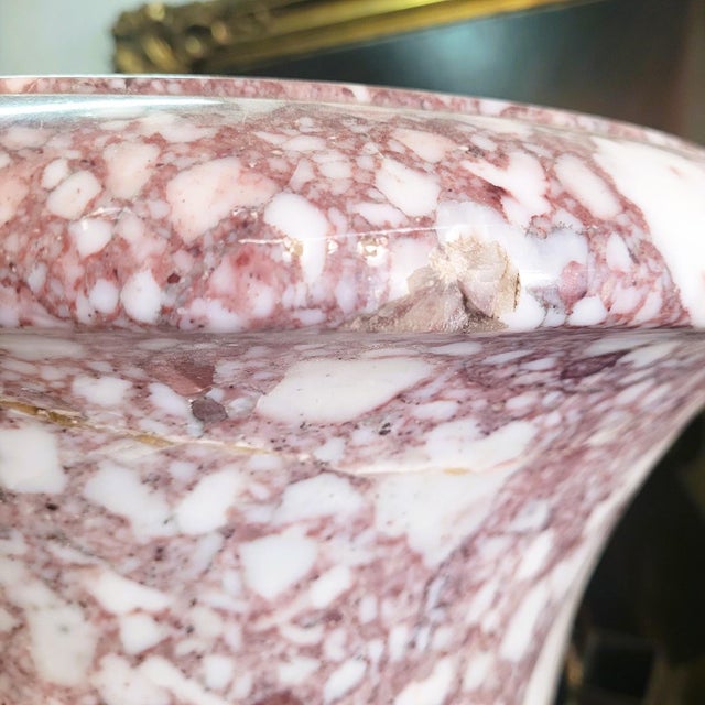 Medici Vase on Marble Column, 1900s For Sale - Image 6 of 18