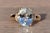 The 102nd Avenue: Aquamarine and Natural Diamond Ring in Yellow Gold For Sale - Image 9 of 11