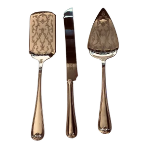 2000s Gorham Heritage Silverplate Utensils- 3 Pieces