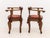Pair of Lyre Form Back Walnut Tub Chairs For Sale - Image 4 of 11
