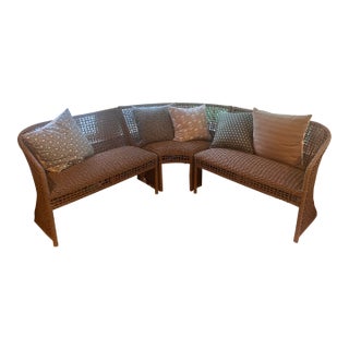 Indoor / Outdoor Corner Banquette For Sale