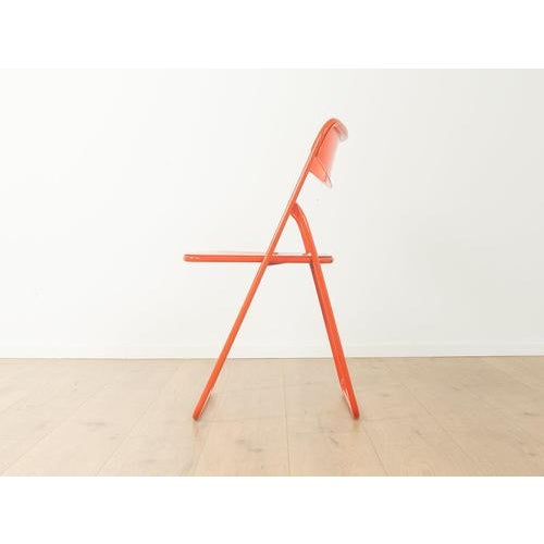 Red Ted Folding Chairs by Niels Gammelgaard, Set of 4 For Sale - Image 8 of 15