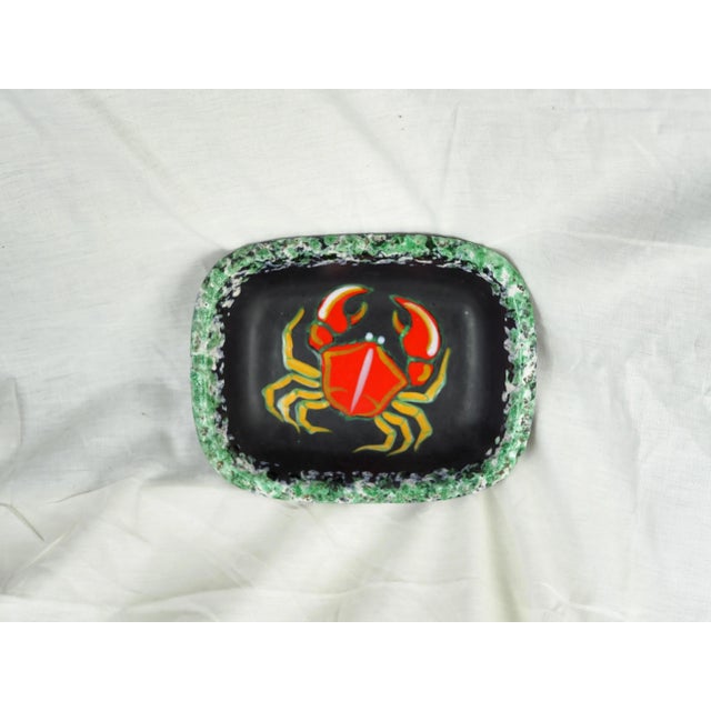 French Mid 20th Century Mid-Century Fourmaintraux Vallauris Boho Crab Pin Tray For Sale - Image 3 of 11