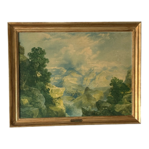 Antique Thomas Moran Grand Canyon Polychrome Print in Original Frame