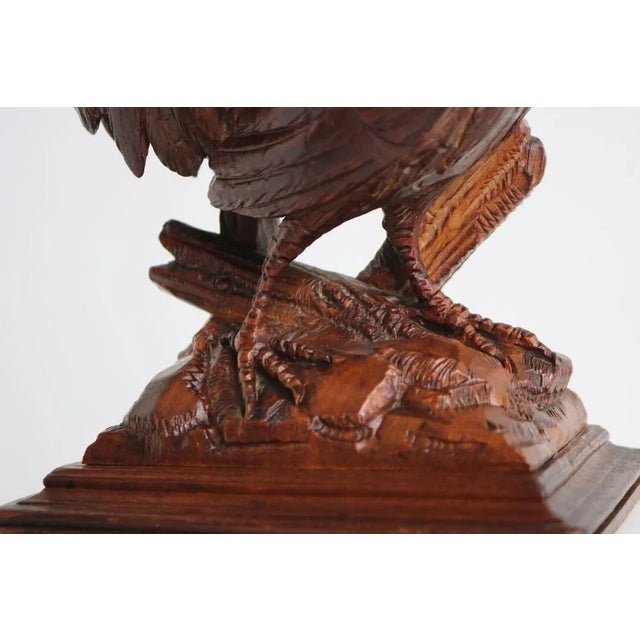 Antique Black Forest Rooster Inkwell, 1880 For Sale - Image 4 of 10