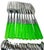 Green Vintage Cambridge "Dazzle" 44-Piece Flatware Set | Mid Century Modern Green Textured Plastic Handles | Stainless Steel Cutlery MCM For Sale - Image 8 of 13