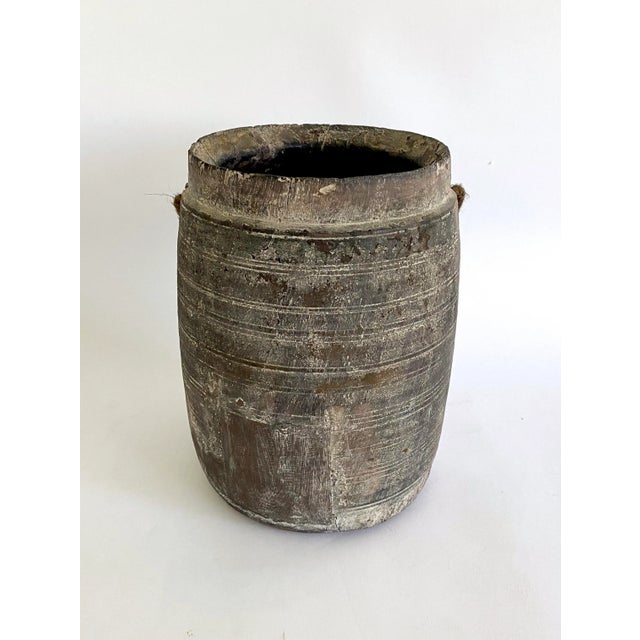 Farmhouse Rustic Wood Hanging Honey Pot Vessel For Sale - Image 3 of 9
