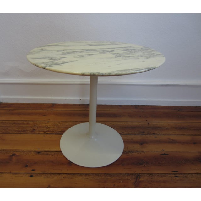 Metal Tulip Side Table with Marble Top from Opal Möbel, 1970s For Sale - Image 7 of 7
