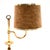 1970s Vintage Brass Table Lamps with Velvet Shades, 1970, Set of 2 For Sale - Image 5 of 8