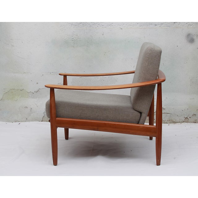 Vintage Lounge Chair in Cherry Wood by Walter Knoll, 1965 For Sale - Image 6 of 13