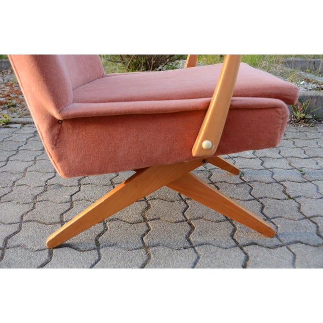 Mid-Century Transformable Scissor Easy Chair For Sale - Image 9 of 18