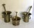 Metal 19th Century Solid Brass Mortar and Pestle Set For Sale - Image 7 of 8