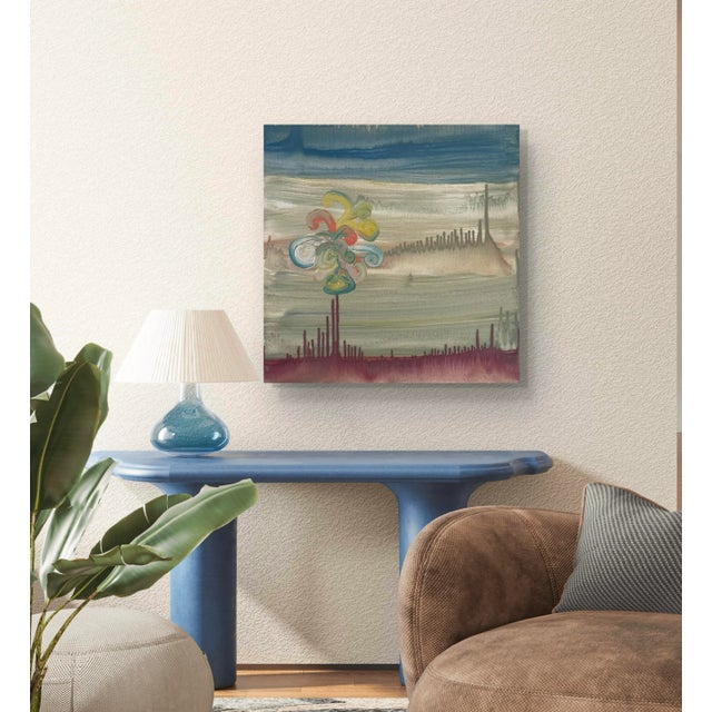 2020s Matthew Izzo Oil Painting on Canvas, Titled Spring Bloom 20” X 20” For Sale - Image 5 of 5