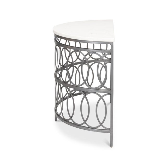 Modern Industrial Console Table For Sale - Image 4 of 9