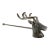 Vintage Silver Deer Candle Snuffer For Sale