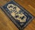 Chinese 1920s Beige Blue Animals Medallion Antique Chinese Bao Tou Rug 1'11" X3'6" Knotted Wool Carpet For Sale - Image 3 of 12