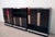 Modular Sideboard in Wengé Wood, Steel and Mirror from Sormani, 1970s, Set of 3 For Sale - Image 4 of 14