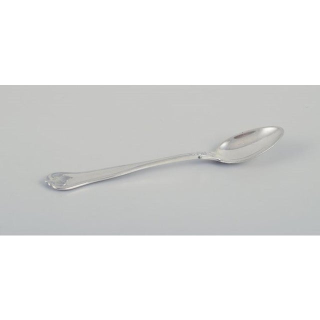 Coffee Spoons and Marmalade Spoon by Georg Jensen for Cohr, 1920s, Set of 6 For Sale - Image 3 of 9