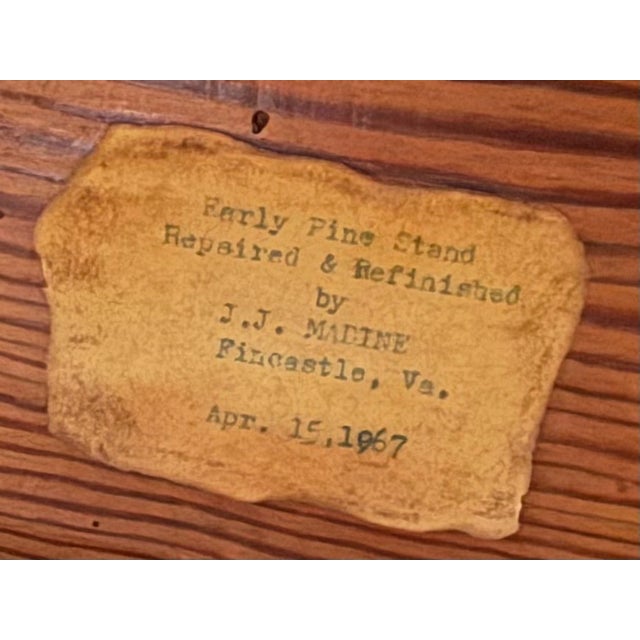 19th Century Arts and Crafts Pine Work Table For Sale - Image 10 of 11