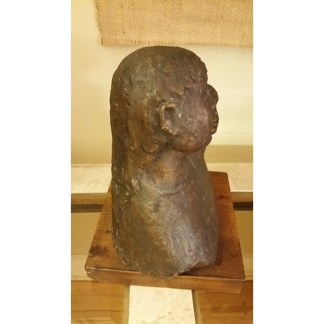 1968 Signed Bronze Mother & Child Sculpture For Sale In New York - Image 6 of 8