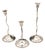 Silver Candlesticks, Set of 3 For Sale