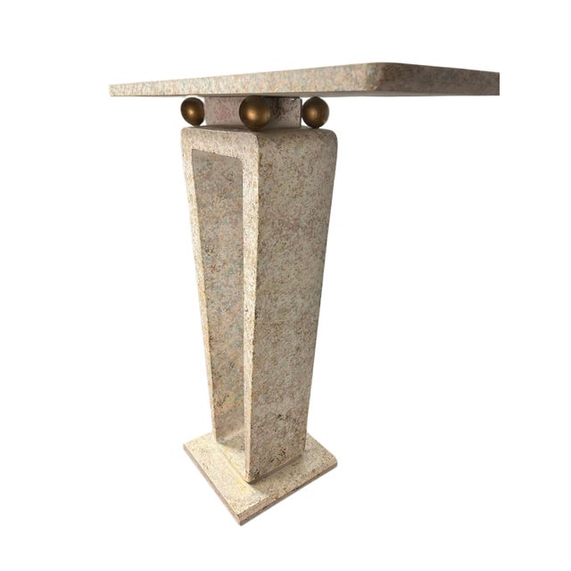 1980s Postmodern Stone Pedestal For Sale In Philadelphia - Image 6 of 6