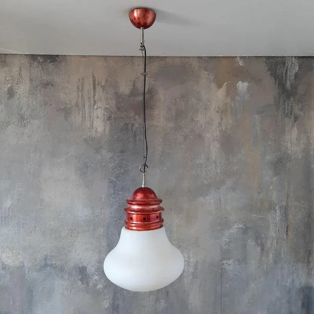 Italian Glass Bulb Pendant Lamp, 1960s For Sale - Image 10 of 10