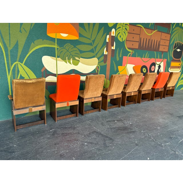 Stellar set of 8 Lane Staccato dining chairs. We have the matching dining table separately listed, if wished to be...