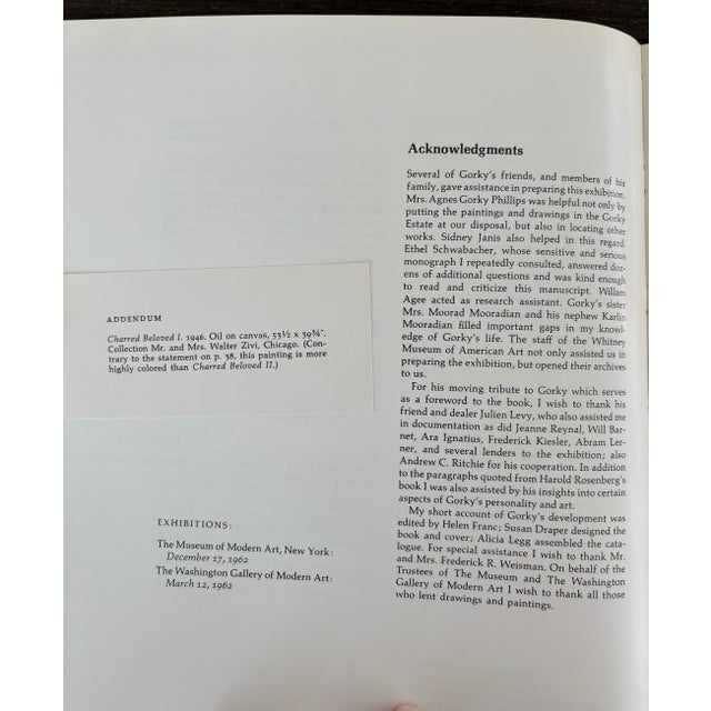 Arshile Gorky Paintings Drawings Studies by William C. Seitz 1962 Softcover Moma Nyc For Sale - Image 9 of 12