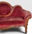Mid 19th Century Antique Victorian Carved Walnut Triple Back Cranberry Velvet Settee For Sale - Image 5 of 18