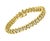 38 Round Diamond S Design Tennis Bracelet in 14 Karat Yellow Gold 5.7 Carat, 7" For Sale - Image 18 of 18