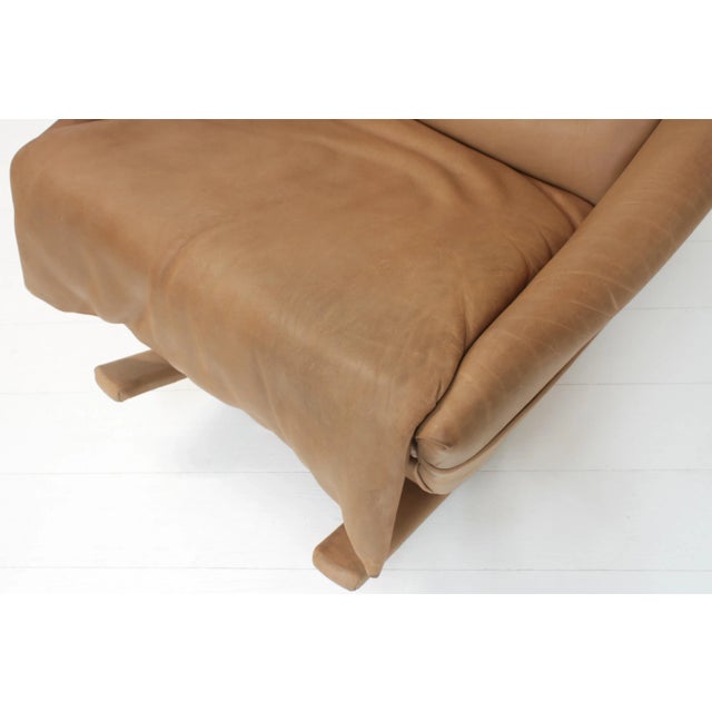Natural Leather Rocking Chair from de Sede, Switzerland, 1970s For Sale - Image 11 of 13