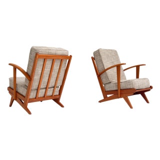 Mid-Century Spindle Lounge Chair, 1960s For Sale