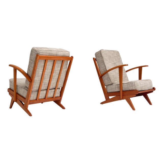 Mid-Century Spindle Lounge Chair, 1960s For Sale