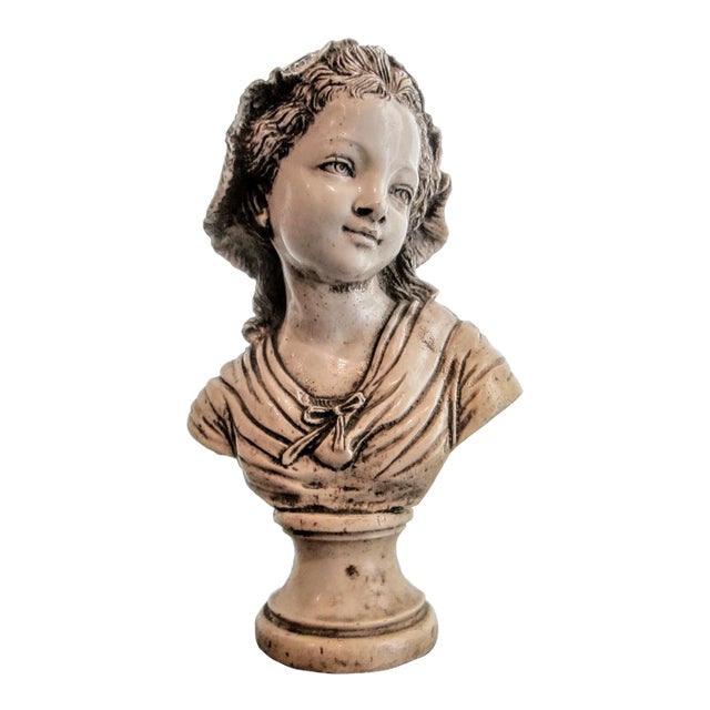 French Girl in Bonnet Composed Torso Sculpture For Sale