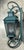 Monumental Coach Style Brass & Bronze Wall Lantern With Verdigris Finish . For Sale - Image 12 of 15