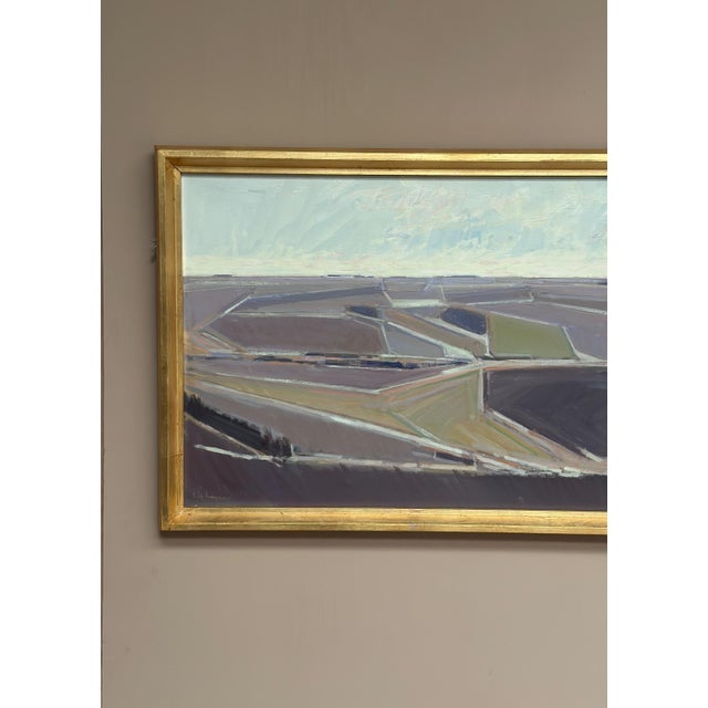Mid-Century Modern Erik Nörgaard, Landscape, 1960s, Oil on Canvas, Framed For Sale - Image 3 of 18