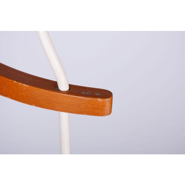 Wood Mid-Century Chandelier in Beech and Glass from Dřevo Humpolec, Czech, 1950s For Sale - Image 7 of 11