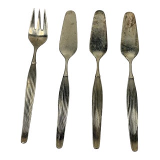 Vintage Mid-Century Danish Frigast "Savoy" Serving Fork & Spreaders - Set of 4 For Sale