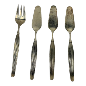 Vintage Mid-Century Danish Frigast "Savoy" Serving Fork & Spreaders - Set of 4
