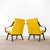 Mustard Upholstered Marl Armchair by Jaroslav Šmídek, 1950s For Sale - Image 3 of 9