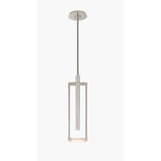 Two Melange Pendants from Visual Comfort in Polished Nickel. One was installed and the other wasn't. They are too long for...