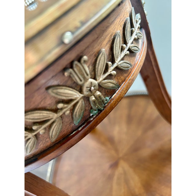 French Louis XVI Style Bouillotte Table For Sale - Image 9 of 11