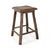 The Rattan Stool from Zentique is a petite industrial-rustic stool with a round woven rattan seat on a weathered brown...