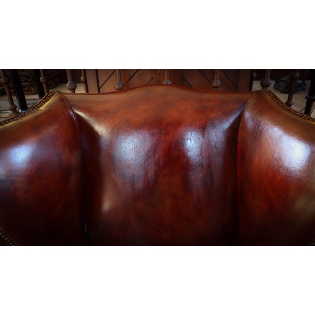 Halo Lincoln Club Armchair in Cigar Leather from Timothy Oulton, 2010s For Sale - Image 6 of 18