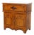 Antique Faux Painted Chestnut Lift Top 2-Door Stenciled Commode Circa 1890 For Sale