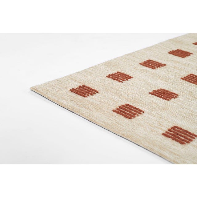 Contemporary Momeni Archer Geometric Rust Hand Tufted Area Rug 2' X 3' For Sale - Image 3 of 11