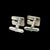 Silver 1990s Pair of Gucci Estate Mens Cufflinks Sterling Silver For Sale - Image 8 of 9