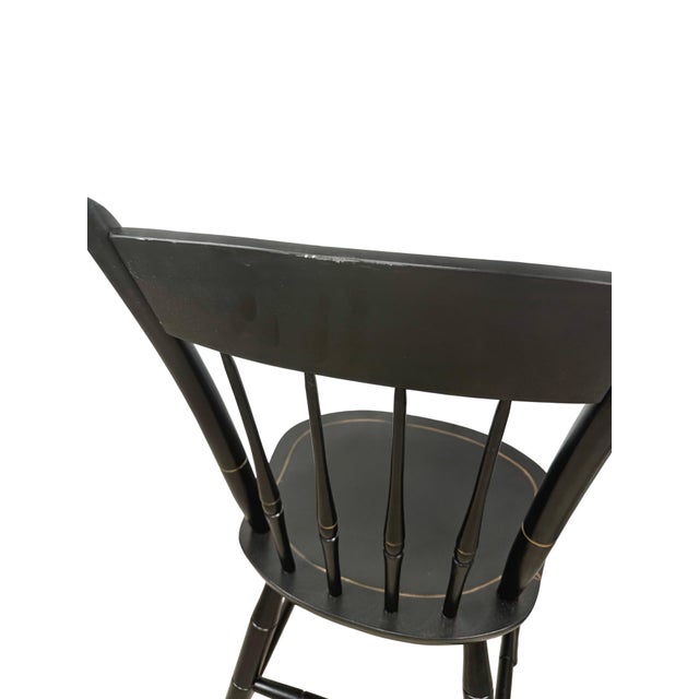 Vintage Collegiate Windsor Chairs by Nichols & Stone, Made for Cedar Crest College For Sale - Image 14 of 14